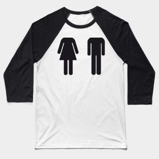 man and woman Baseball T-Shirt